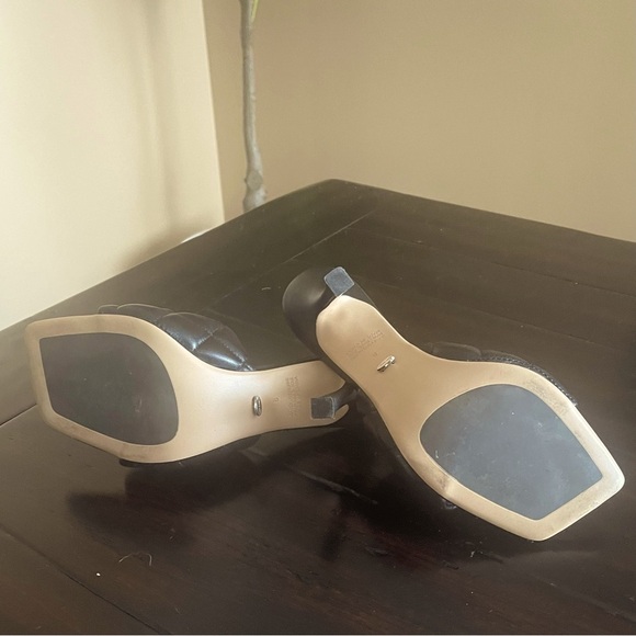 Tony Bianco Black Quilted Heeled Sandals - Picture 12 of 12